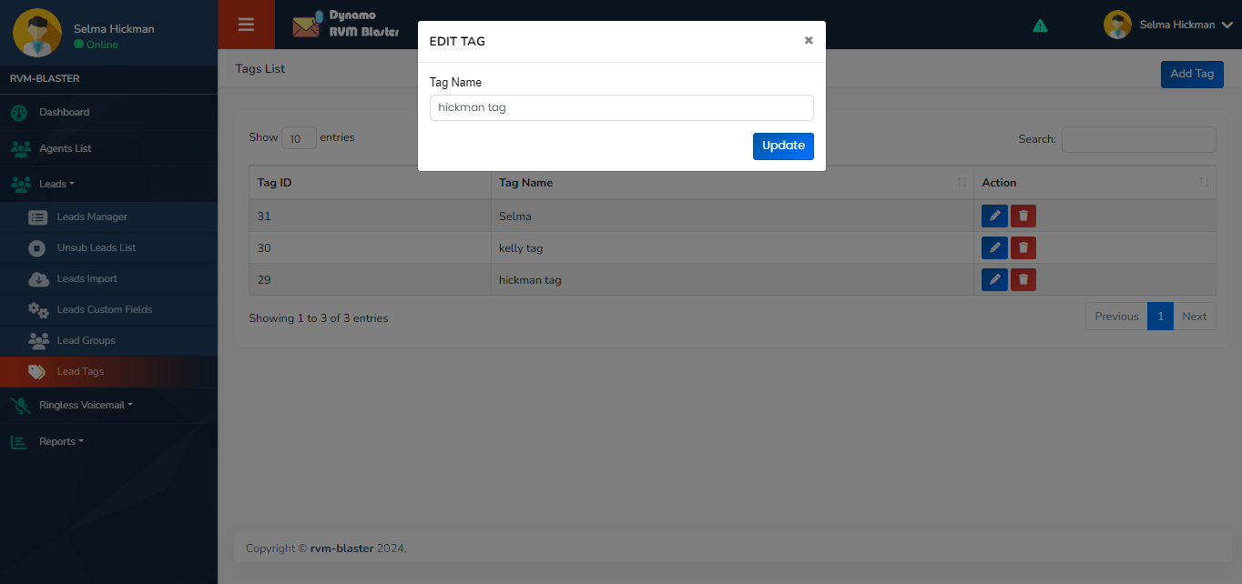 goadvance RVM Blaster Admin manual payment entry panel